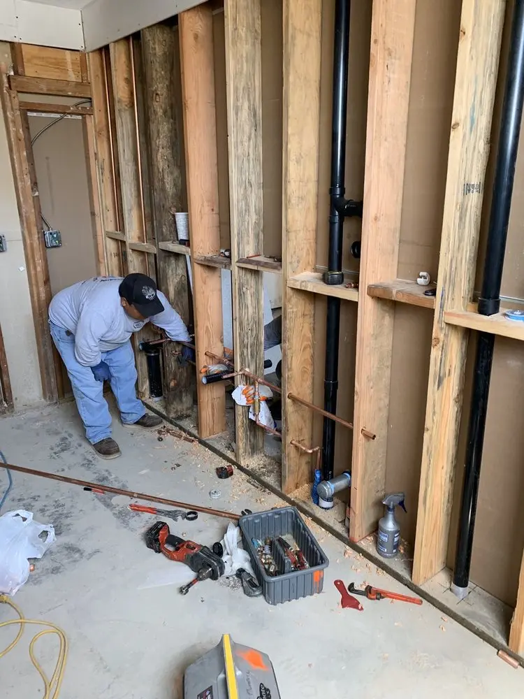 Commercial rough-in plumbing for Gas Line Repair in Centre Heights